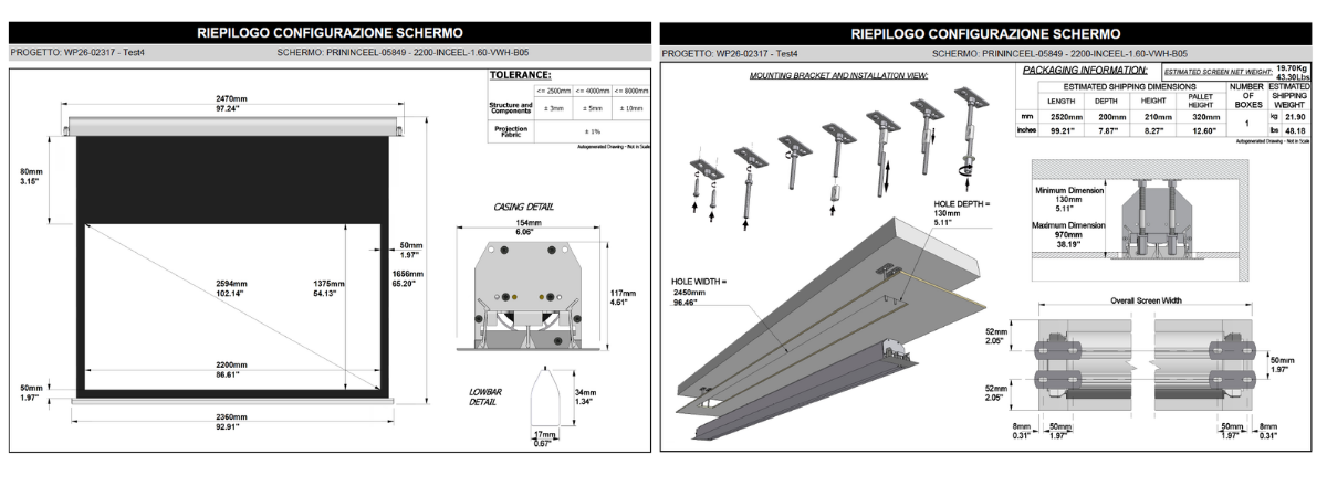 Immagine progetto finito Adeo Screen con tutti i dettagli