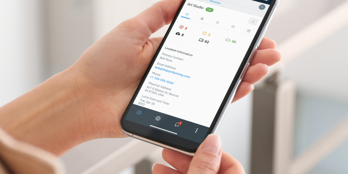 Immage gestione impianto tramite APP customer