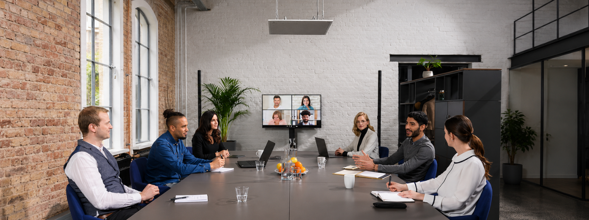 Immagine sala riunioni completa con sistema ADECIA